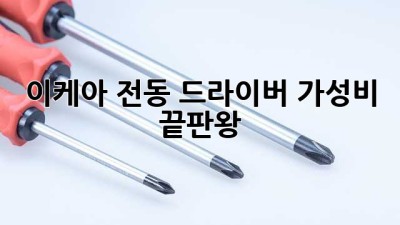 이케아 전동 드라이버 가성비 끝판왕?